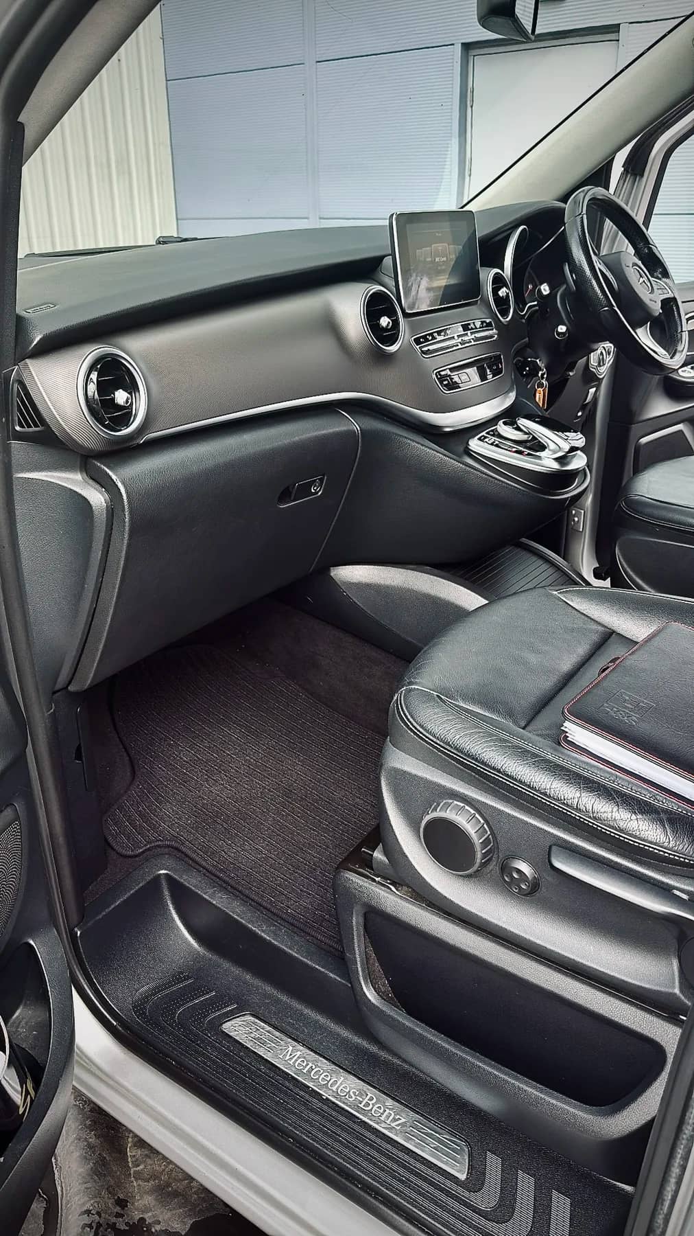 Clean commercial vehicle dashboard and passenger cab after valeting