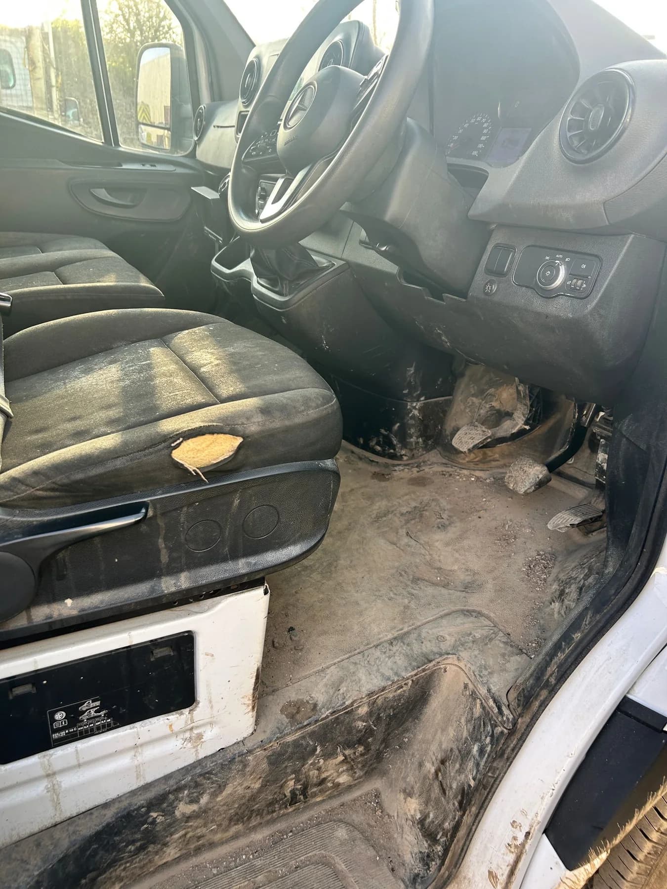 Commercial cab before a detailed valet