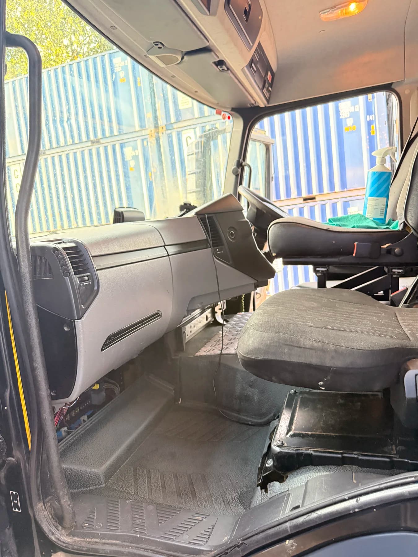 Truck cab after valeting