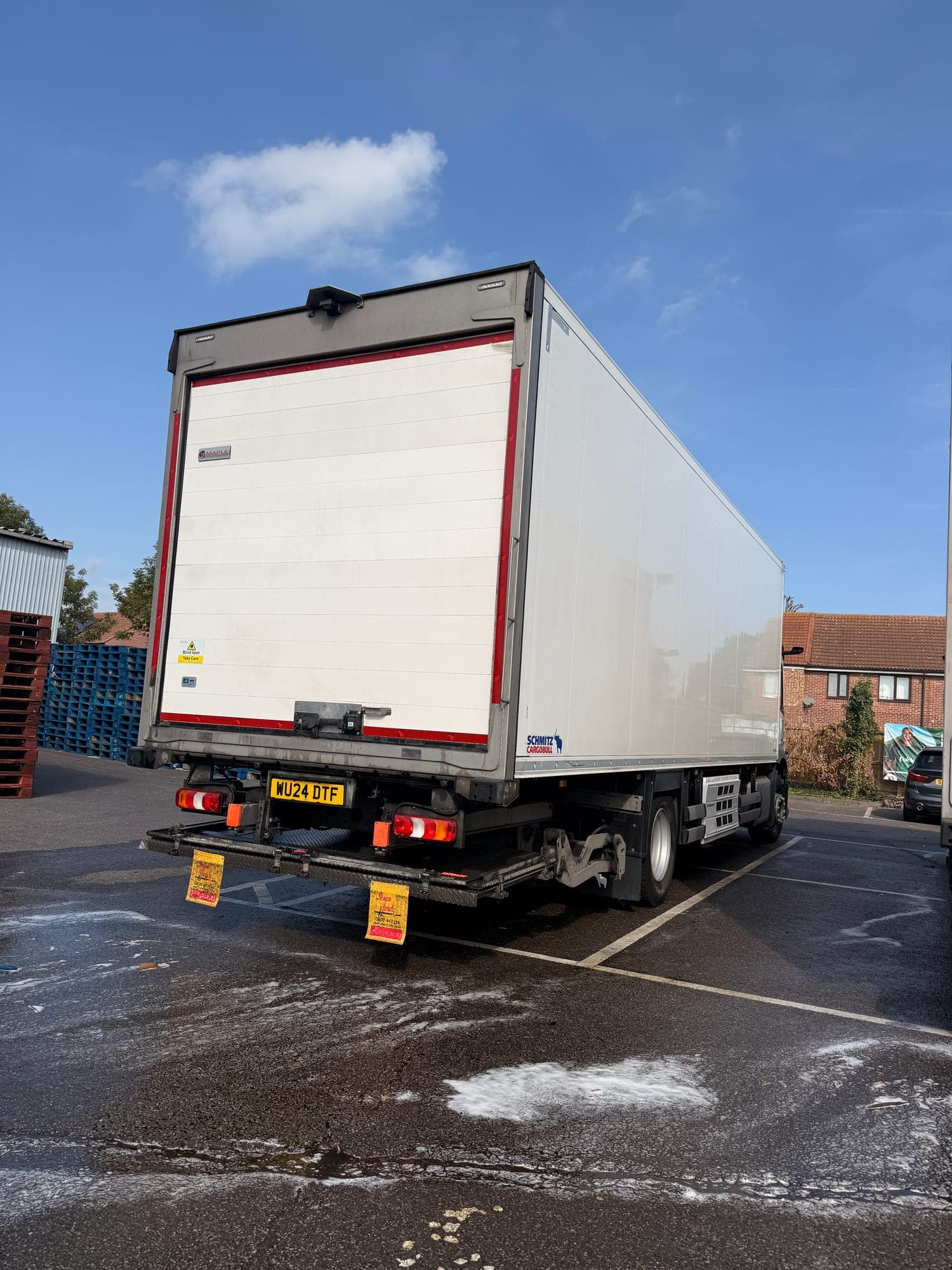 Washed commercial load space ready for use