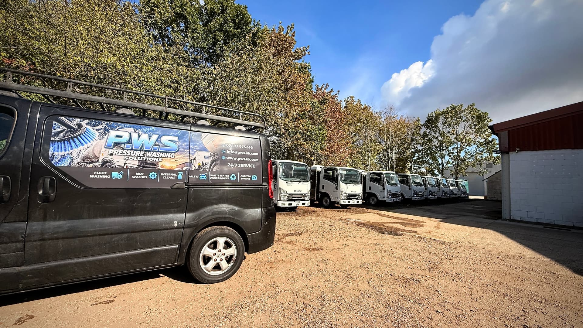 PWS mobile washing van ready for an on-site visit